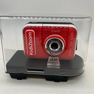VTech KidiZoom Creator Cam Camera 5.0 MP Flip-Out Selfie for Photos & Videos red